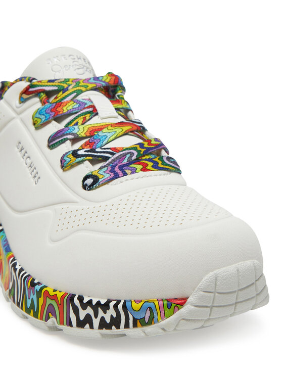 Skechers Skechers Sneakersy Jen Stark: Uno - Mini Drip 177959/WMLT Biały