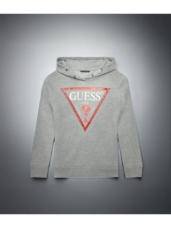 Guess Guess Bluza L92Q09 KAUG0 Szary Regular Fit
