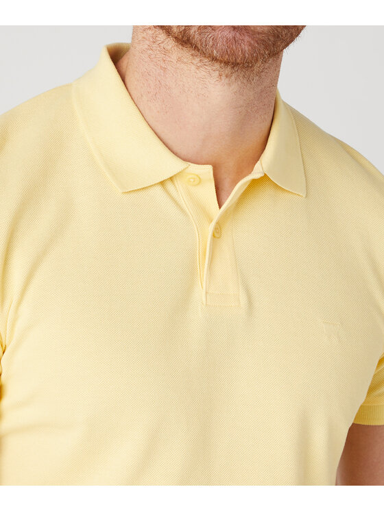 Wrangler Wrangler Polo W7X7K4Y37 Żółty Regular Fit