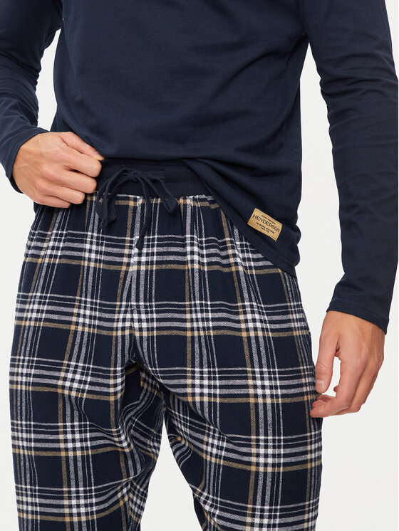 Henderson Henderson Piżama Honor 41919 Granatowy Regular Fit
