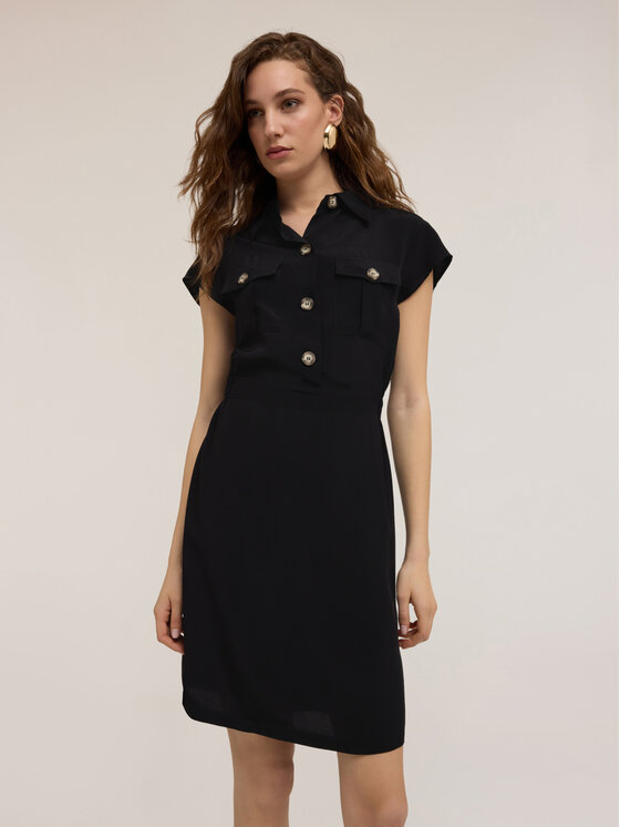 Motivi Motivi Vestito da giorno 7136Q103319N033 Nero Regular Fit