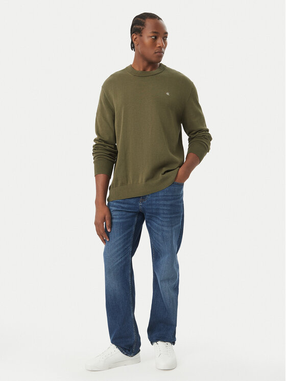 Calvin Klein Jeans Calvin Klein Jeans Džemper LV04RH325G Kaki Regular Fit