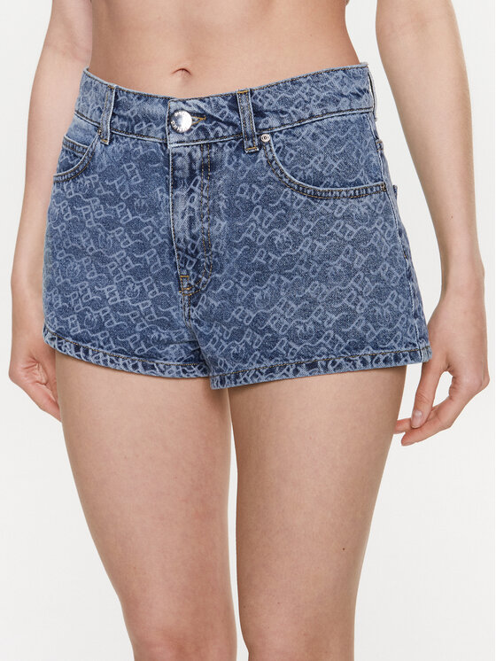 Pinko Džínsové šortky Andatura 100812 A0Q0 Modrá Regular Fit
