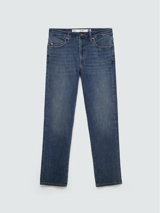 BIG STAR BIG STAR Jeansy TERRY SLIM Niebieski Slim Fit