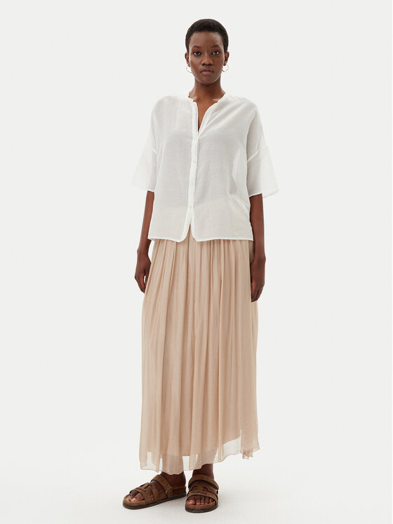 ViCOLO ViCOLO Košile TD0648 Bílá Loose Fit