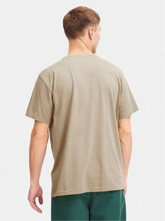 Solid Solid T-Shirt Inam 21108141 Beżowy Regular Fit