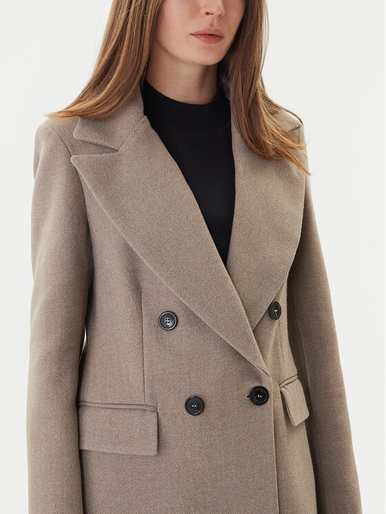 Maryley Maryley Prijelazni kaput 25IB807/01SS Bež Regular Fit
