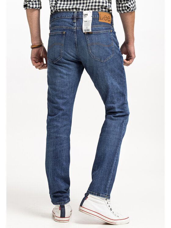 Lee Lee Jeansy RIDER Niebieski Slim Fit