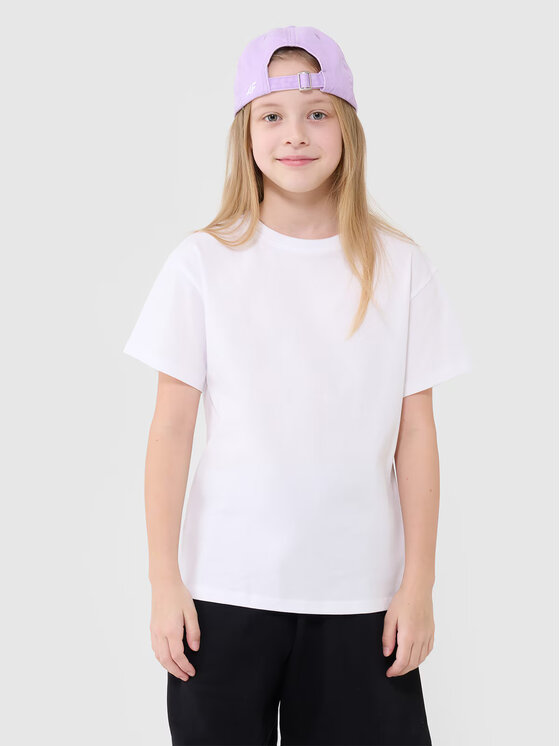 4F 4F Tričko 4FJWMM00TTSHF2332-10S Biela Regular Fit