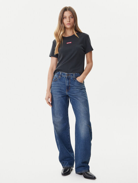 Levi's® Levi's® Tricou Rickie 001Z9-0008 Negru Slim Fit