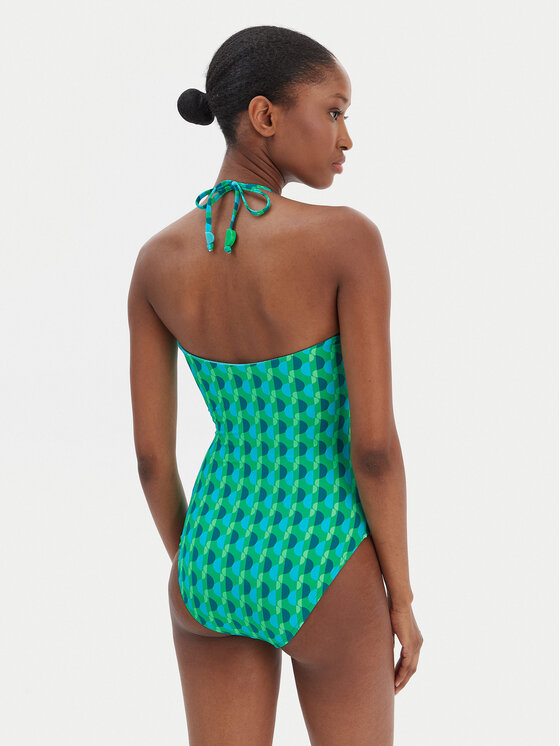 Seafolly Seafolly Jednodílné plavky Sorrento 11124-277 Zelená