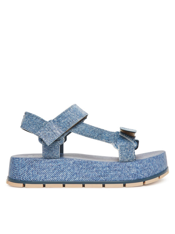 Melissa Melissa Sandály Melissa Flowing Platform Denim Ad M 36132 Modrá