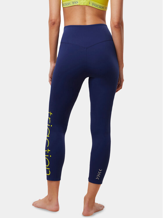 Triumph Triumph Legginsy Cardio RTW 7/8 High Waist Leggings Logo 10215957 Granatowy Slim Fit