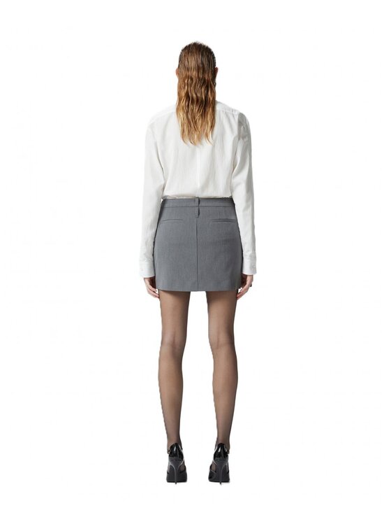 PINKO PINKO Φούστα midi Giudici donna fluido Γκρι Regular Fit