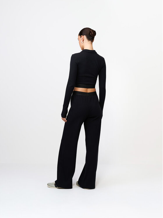 La Mania La Mania Spodnie dresowe LULU Czarny Basic Fit