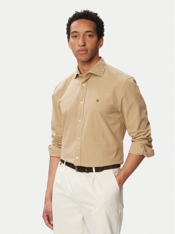 Tommy Hilfiger Cămașă Gmd MW0MW43298 Bej Regular Fit
