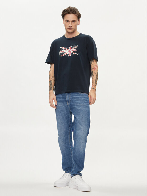 Pepe Jeans Pepe Jeans T-krekls Clag PM509384 Tumši zils Regular Fit