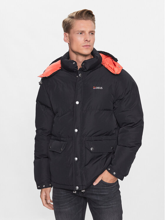 Deus Ex Machina Giubbotto invernale Summit DMF226317 Nero Regular Fit, taglia : XL