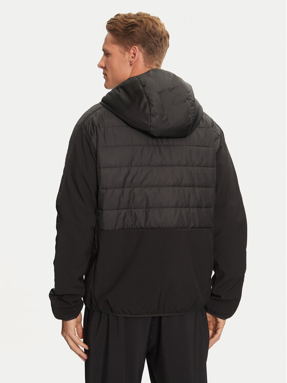 adidas adidas Prijelazna jakna Essentials 3-Stripes Hybrid IN7195 Crna Regular Fit