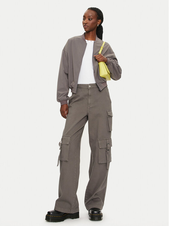 Noisy May Noisy May Яке бомбър Kirby 27028805 Сив Regular Fit