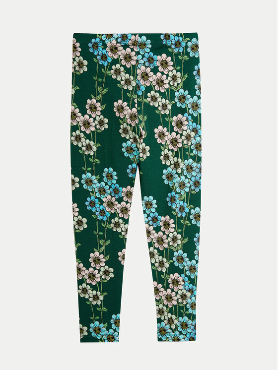 MINI RODINI Mini Rodini Legginsy Daisys 2473011775 Zielony Slim Fit