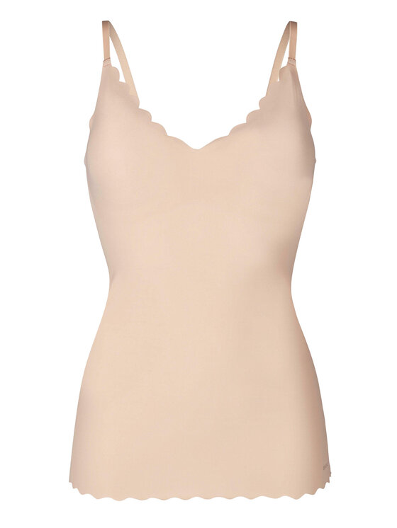 Skiny Skiny Tričko 084261 Béžová Slim Fit