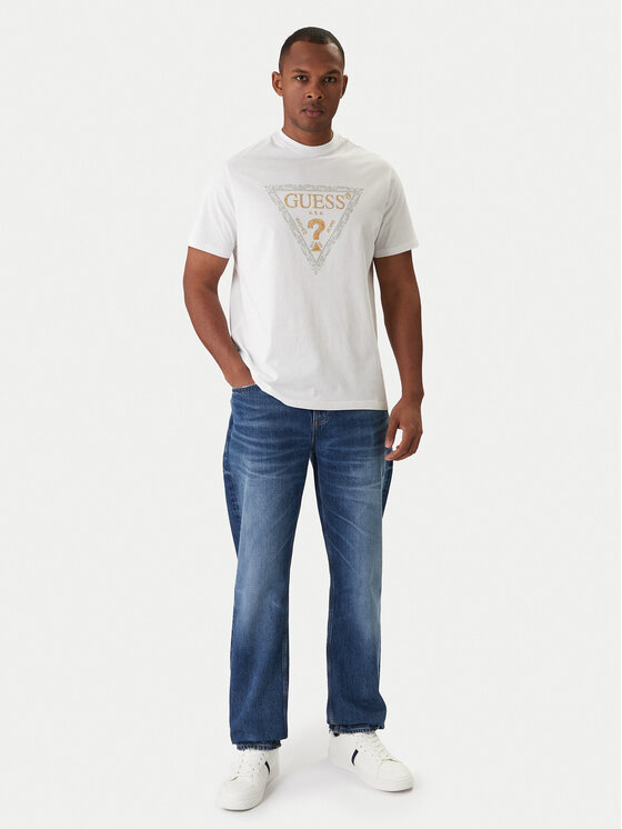 Guess Guess T-Shirt M6RI15 I3Z14 Biały Regular Fit
