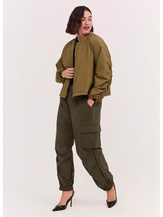 Fiorella Rubino Fiorella Rubino Pantaloni di tessuto P023L002348N035 Verde Regular Fit