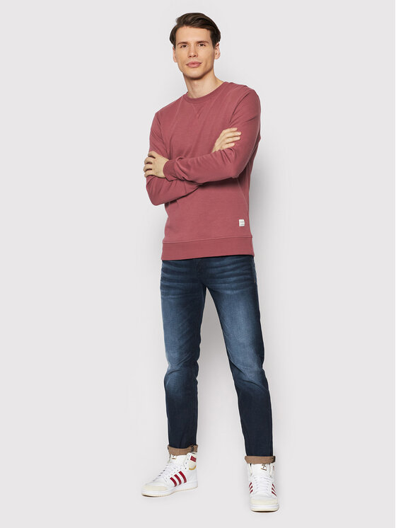 Felpa Basic 12181903 Bordeaux Regular Fit
