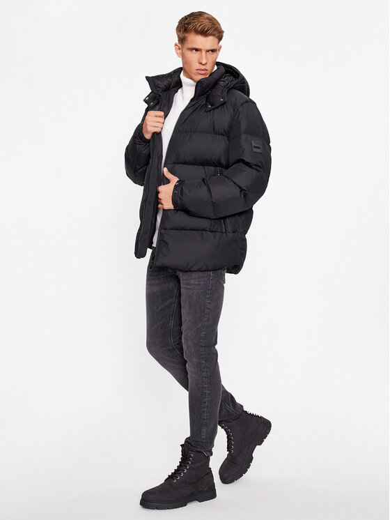 Boss Daunenjacke Corbinian 50497836 Schwarz Regular Fit | Modivo.de