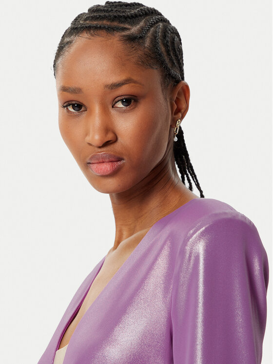 Fracomina Fracomina Abendkleid FQ24WD3009W75301 Violett Slim Fit