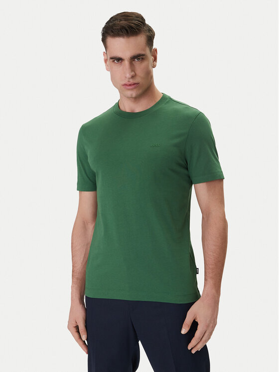 BOSS BOSS T-shirt Thompson 01 50468347 Zelena Regular Fit
