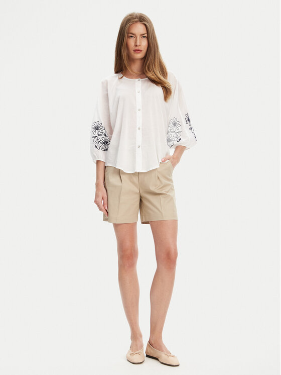 United Colors Of Benetton United Colors Of Benetton Košulja 5VZCDQ0BN Bijela Relaxed Fit