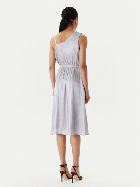 Fracomina Fracomina Rochie cocktail FQ25SD2009W797T4 Argintiu Regular Fit