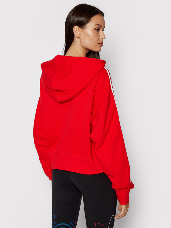 Felpa adicolor Classics H34614 Rosso Relaxed Fit