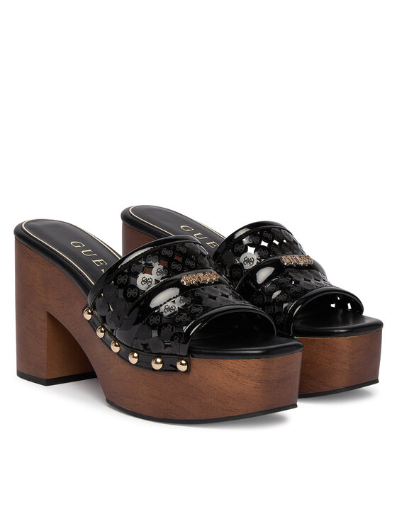 Guess Guess Şlapi FLJQUI PAF04 Negru