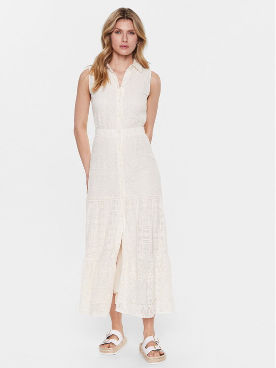 Vestito chemisier Moon 23SWVW59 Écru Regular Fit