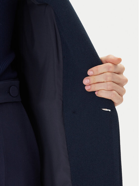 Maryley Maryley Cappotto di transizione 25IB807/01BL Blu scuro Regular Fit