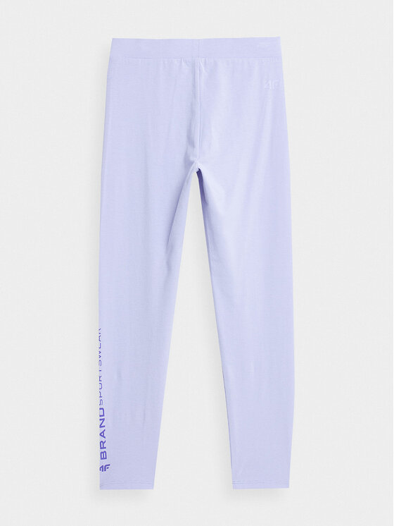 4F 4F Legíny 4FJSS23TTIGF039 Fialová Slim Fit