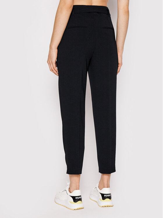 BOSS Boss Hlače Tapia 50438985 Crna Regular Fit