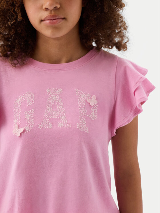 Gap Gap T-Shirt 883254 Różowy Regular Fit