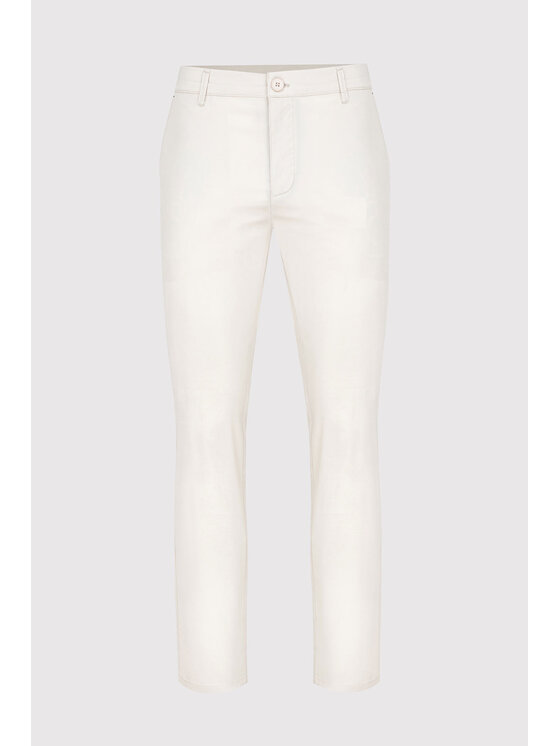 Pako Lorente Pako Lorente Spodnie materiałowe P23SB-WX-005 Écru Classic Fit