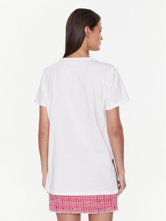 Liu Jo Sport Liu Jo Sport T-krekls TA3185 JS923 Balts Regular Fit