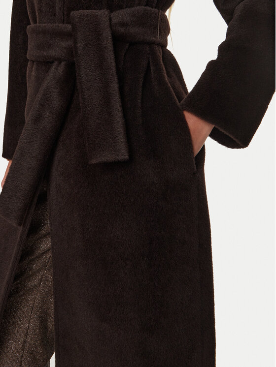 Marella Marella Cappotto di lana Ofanto 2423016112 Marrone Regular Fit