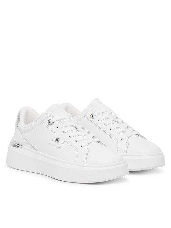 Tommy Hilfiger Tommy Hilfiger Sneakersy Th Platform Chic Sneaker FW0FW09626 Biały
