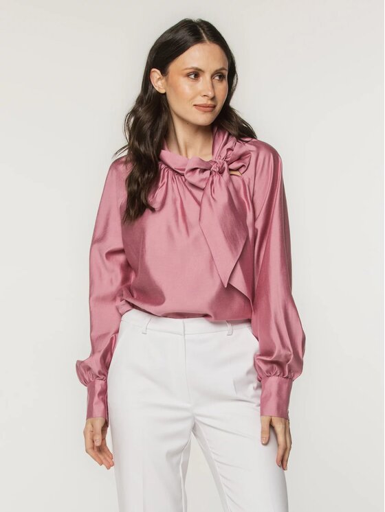 Willsoor Willsoor Bluzka 61515 Różowy Oversize