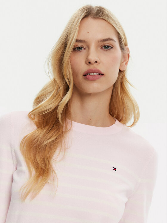 Tommy Hilfiger Tommy Hilfiger Sweater WW0WW44984 Rózsaszín Regular Fit