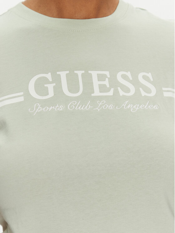 Guess Guess Tricou V5GI03 I3Z14 Verde Regular Fit