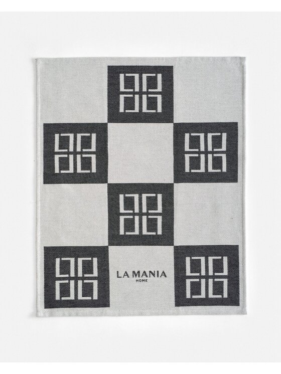 La Mania La Mania Komplet ścierek Cubo Szary