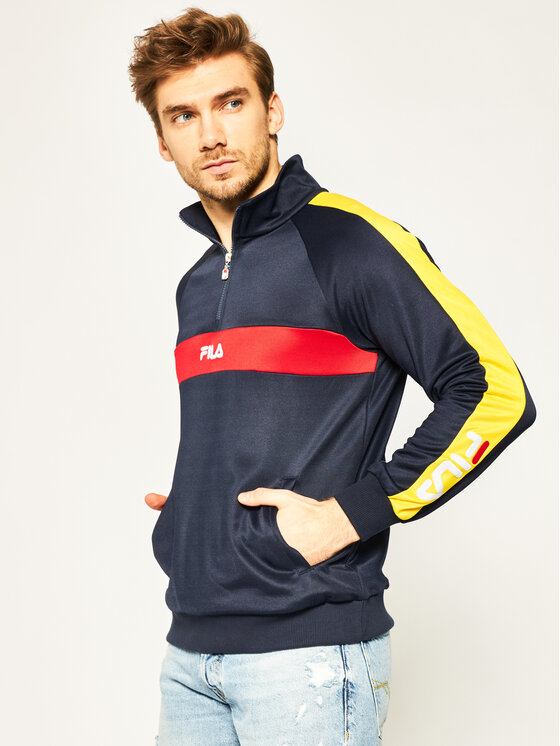 Felpa Men Bayou Half Zip 687483 Blu scuro Regular